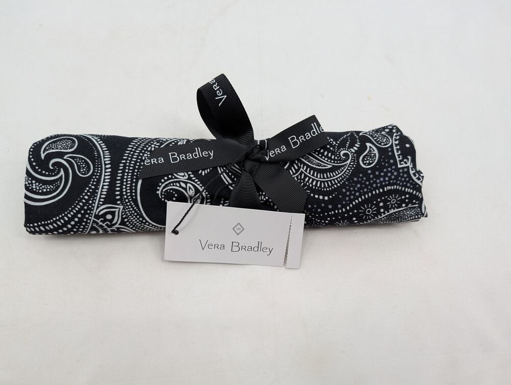 NWT Vera Bradley Stellar Paisley Apron Black White Neutral Staple Everyday